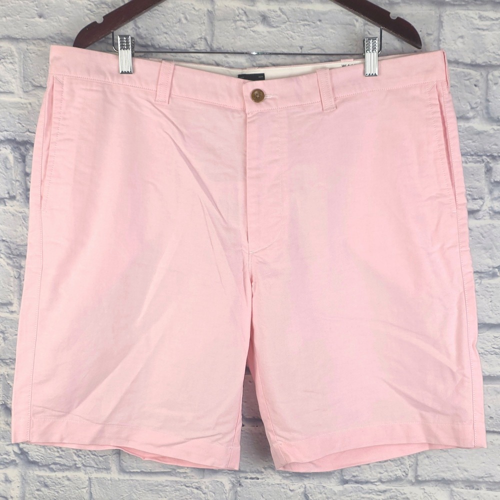 NWT J.Crew Chino Golf Shorts Pink Mens 9 Inch Inseam Cotton Size 38